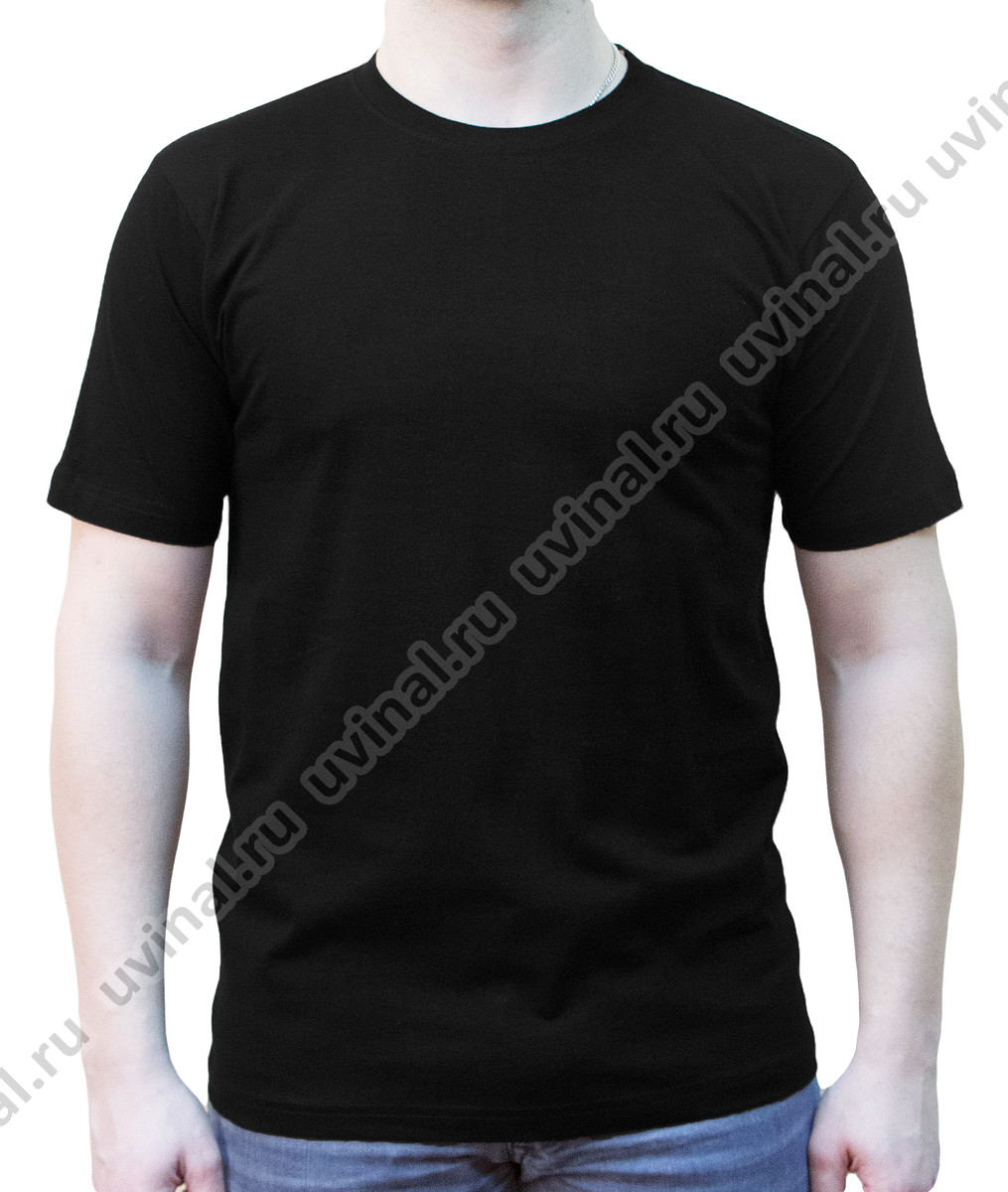 фото Черная футболка плотностью 170-175 г/кв.м. от магазина Ювинал