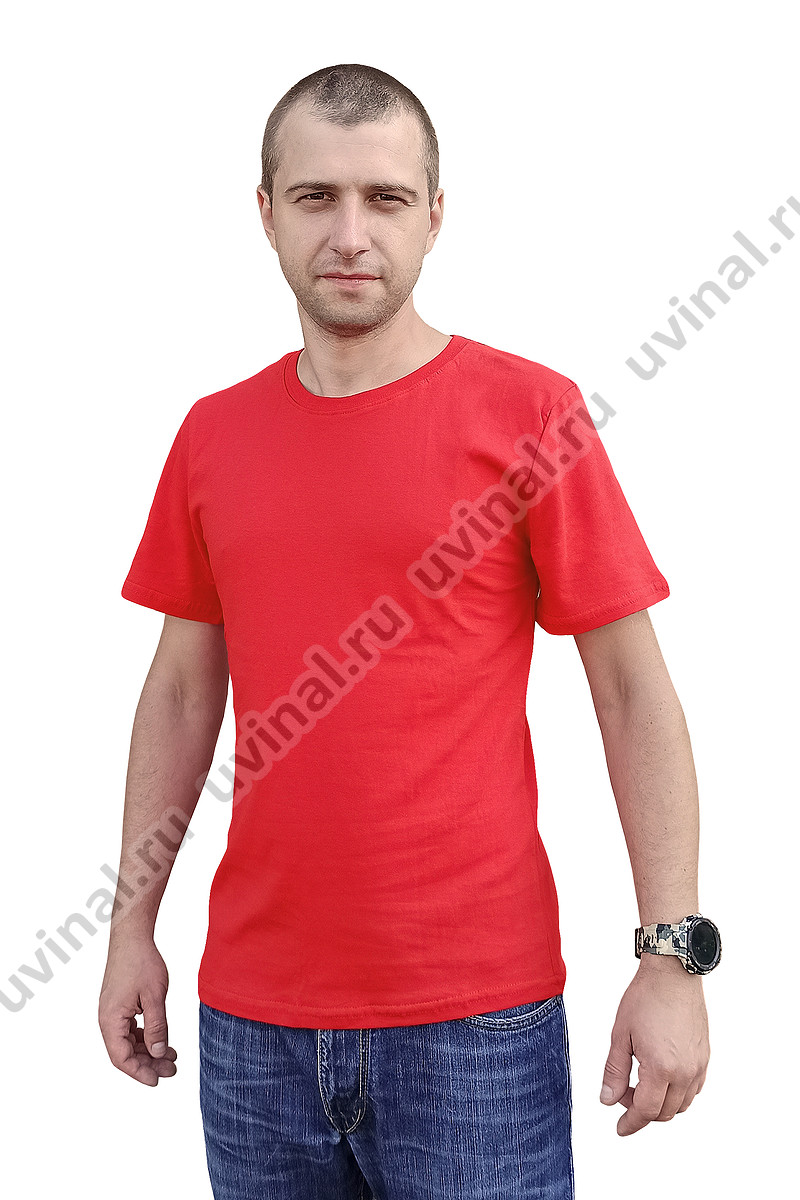 фото Красная футболка плотностью 155-160 г/кв.м. (Россия) от магазина Ювинал