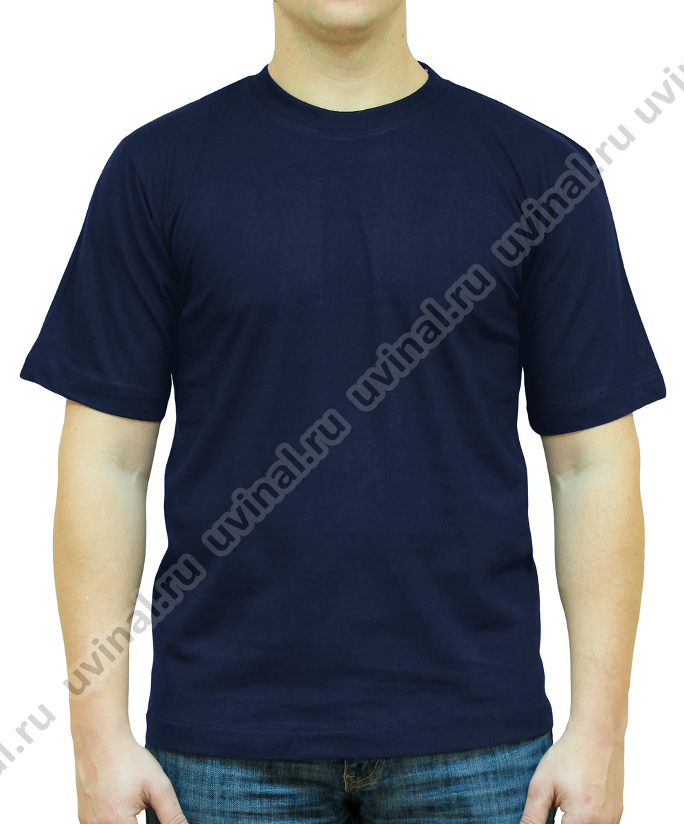 фото Темно-синяя футболка плотностью 155-160 г/кв.м. от магазина Ювинал