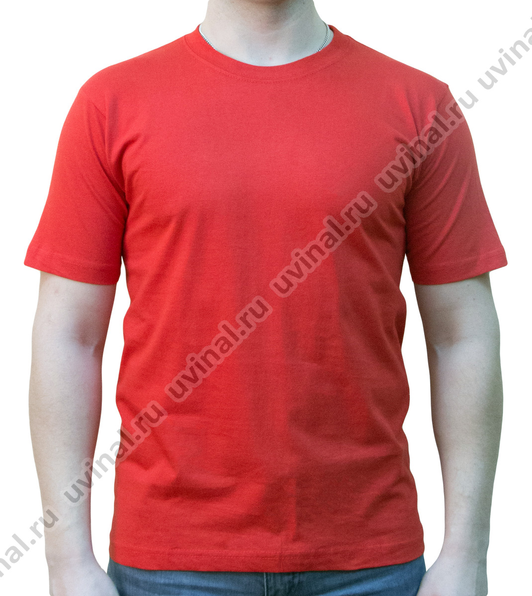 фото Красная футболка плотностью 170-175 г/кв.м. от магазина Ювинал