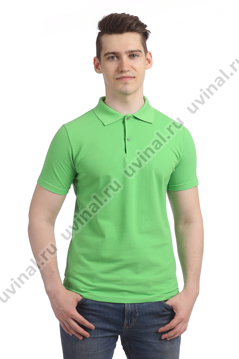 фото Ярко-зеленая (салатовая) рубашка Поло унисекс от магазина Ювинал
