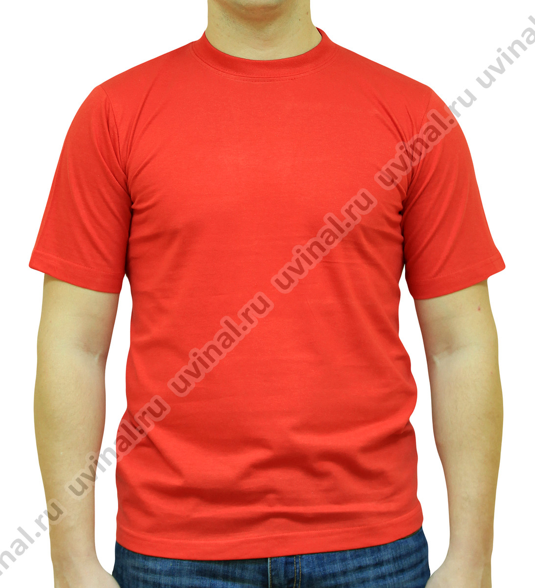 фото Красная футболка плотностью 155-160 г/кв.м. от магазина Ювинал