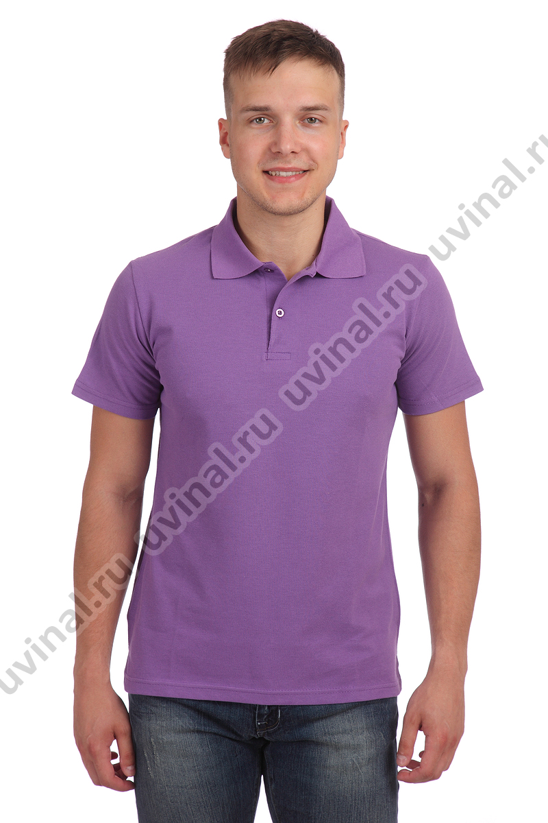 фото Фиолетовая рубашка Поло унисекс от магазина Ювинал