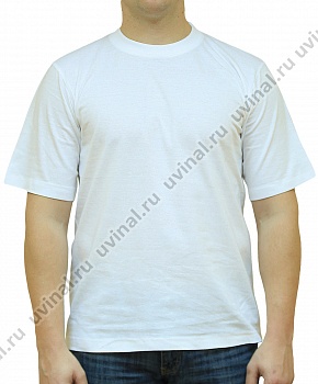 Белая футболка плотностью 155-160 г/кв.м.
