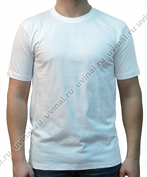 Белая футболка плотностью 170-175 г/кв.м.